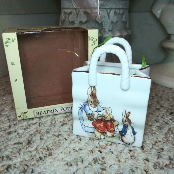 Beatrix Potter 2008 Porcelain Favour Bag From Reutter Porzellan Germany - Picture 2 of 11